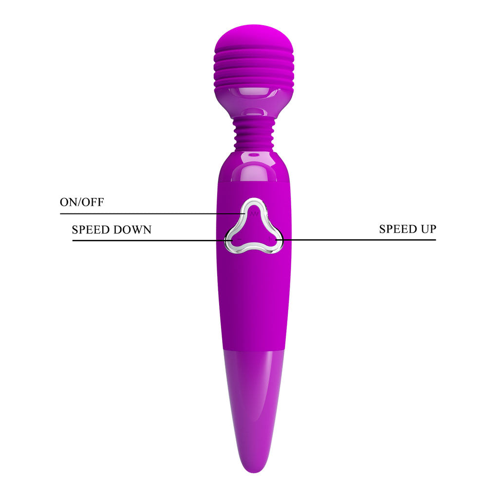 Party Up BRUCE Wand -  -  25 cm USB Rechargeable Massage Wand with multiple speed settings.