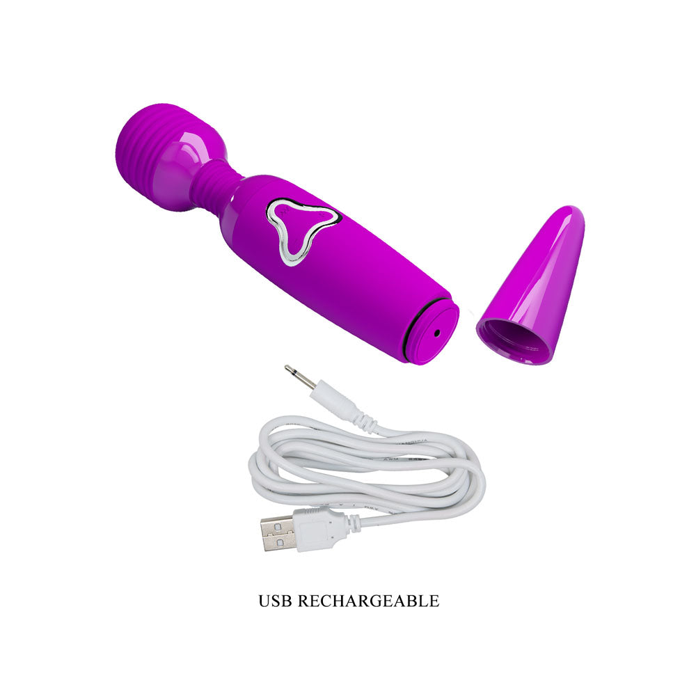 Party Up BRUCE Wand -  -  25 cm USB Rechargeable Massage Wand with USB charging cable.