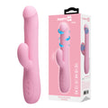 Party Up DEAN Wavy Rotation Vibe -  -  23.8 cm USB Rechargeable Rotating Rabbit Vibrator with curved head and clitoral stimulator.