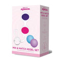 Bodywand Squeeze Mix & Match Kegel Set - Weighted Kegel Balls Set packaging display featuring interchangeable weighted silicone balls.