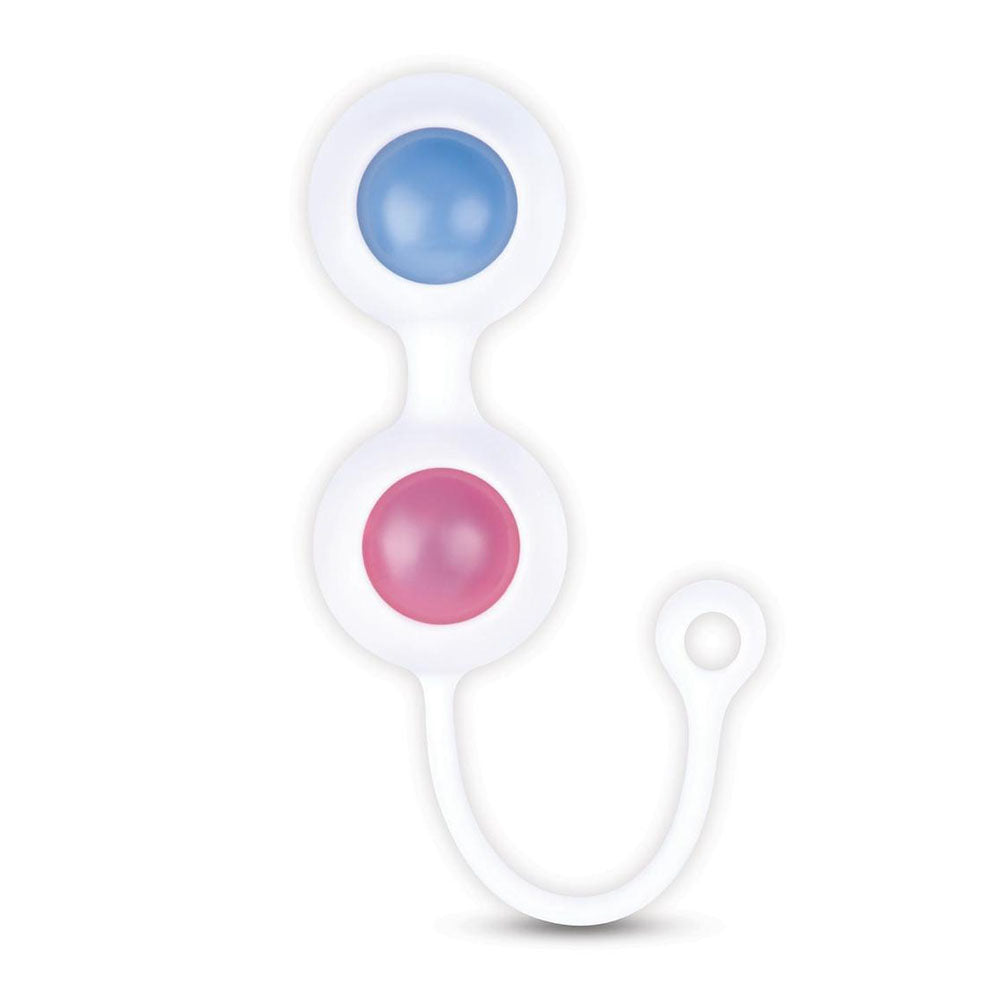 Bodywand Squeeze Pelvic Floor Trainer Set - USB Rechargeable Weighted Vibrating Kegel Set with dual colored balls.
