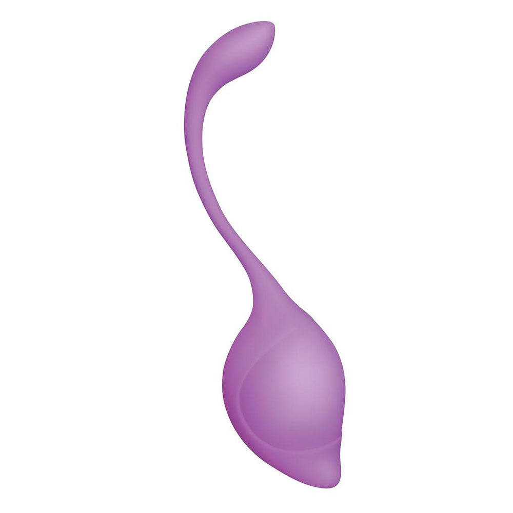 Bodywand Squeeze 3pc Teardrop Kegel Set - Weighted Kegel Set - 3 Piece Kit in purple silicone.