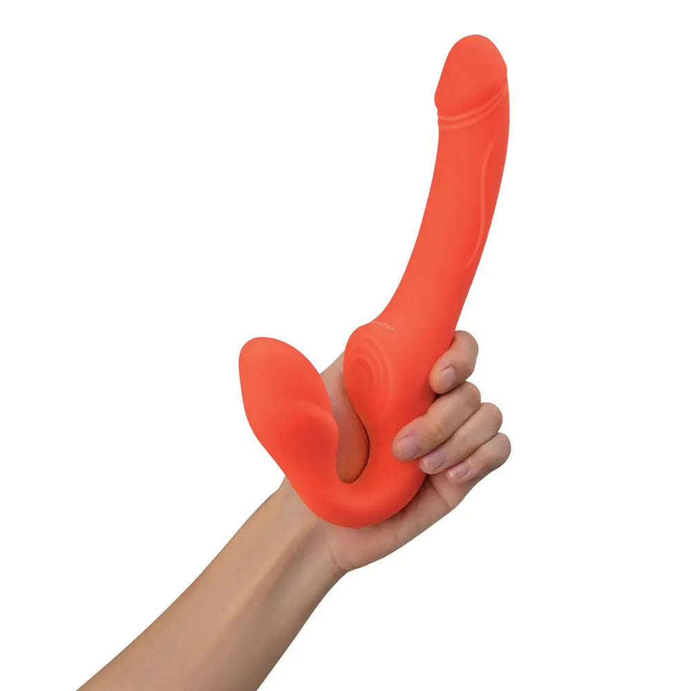 Bodywand ID Access Strapless Strap-On - Orange 15.2 cm USB Rechargeable Strapless Strap-On Bodywand Discreet Intimate Essentials.