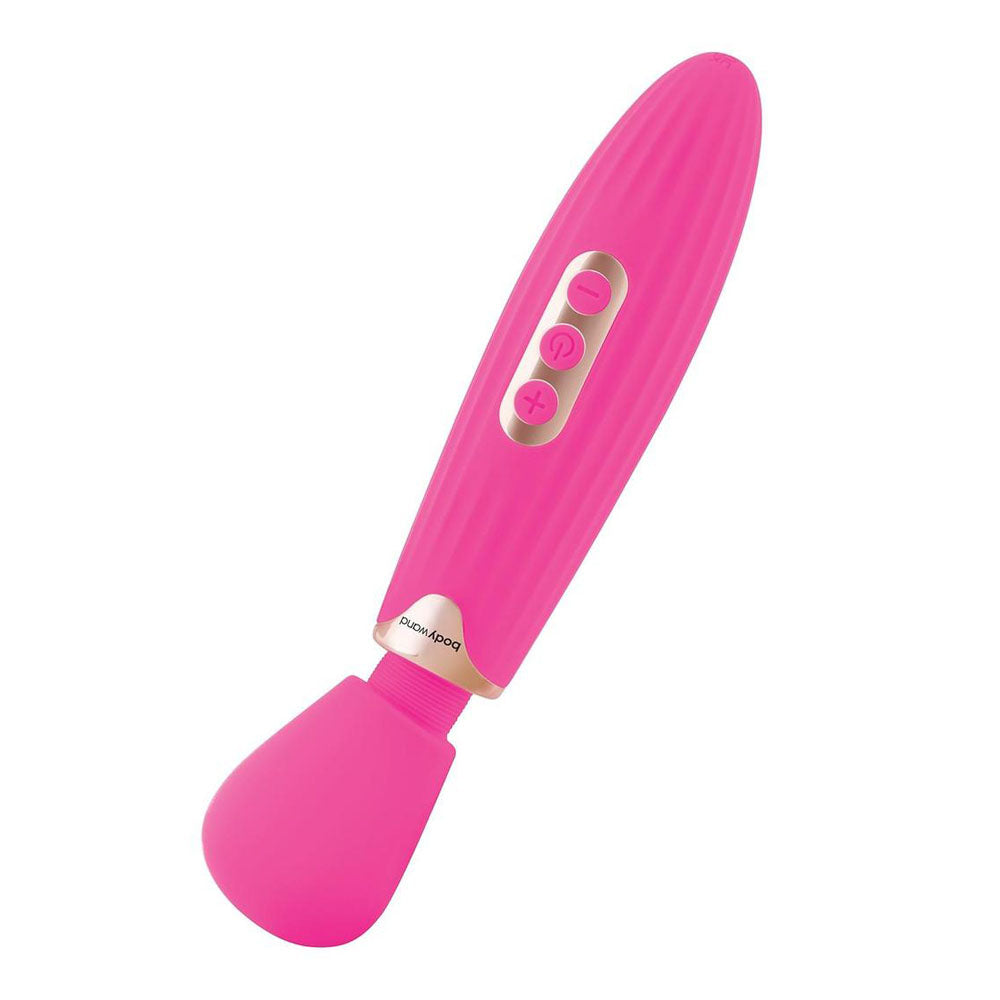 Bodywand RUMBLE WAND 8 Inch USB rechargeable massage wand with multiple vibration modes and easy controls.