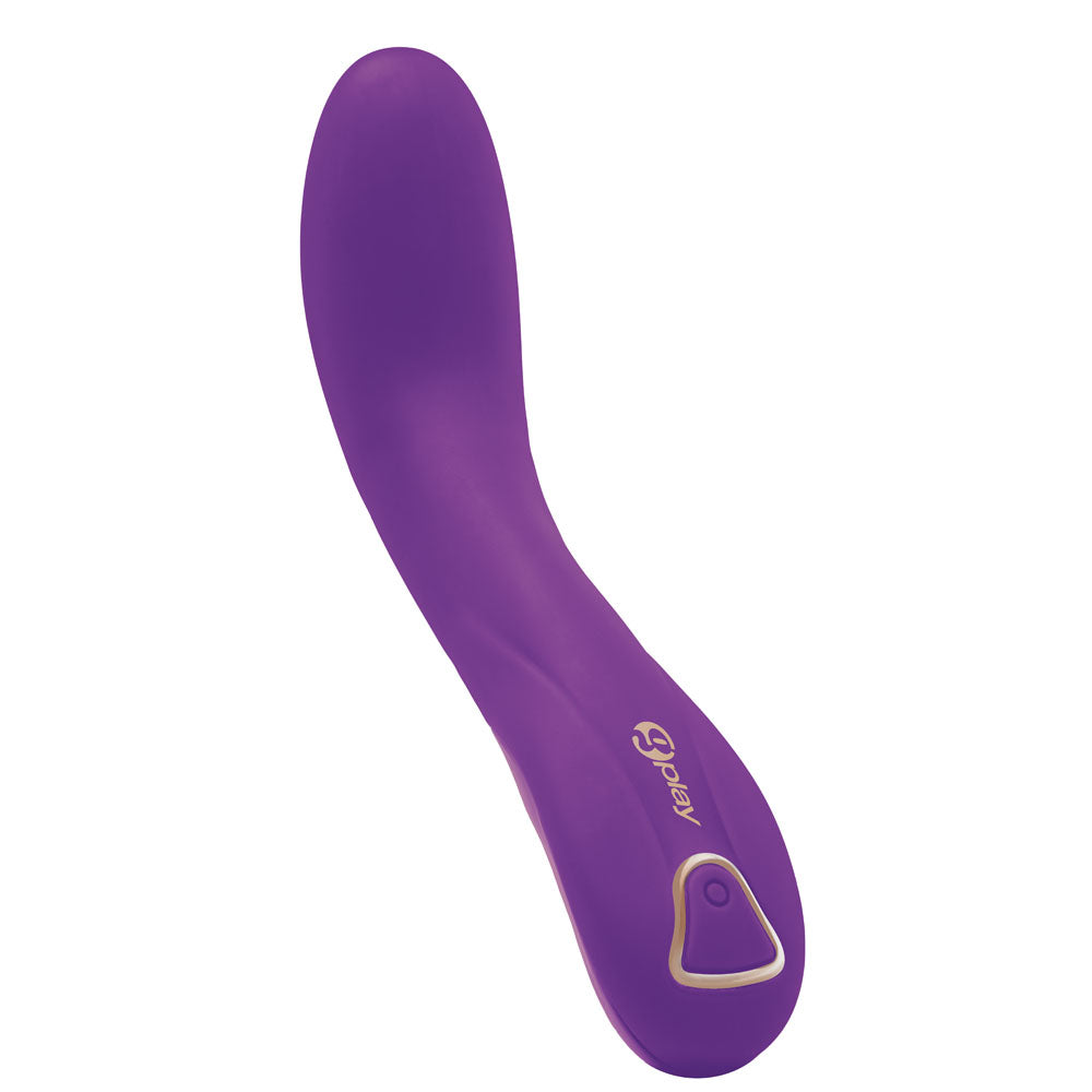 Bodywand G-Play Ergonomic Squirt Trainer - 19 cm USB Rechargeable Vibrator in purple, designed for intense pleasure.