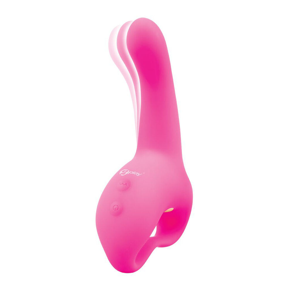Bodywand G-Play Ultimate Come Hither Squirt Master - 19 cm USB Rechargeable Vibrator in vibrant pink color.