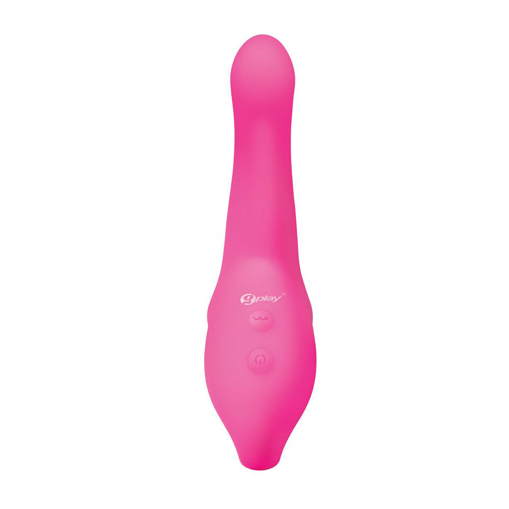 Bodywand G-Play Ultimate Come Hither Squirt Master - 19 cm USB Rechargeable Vibrator in pink, designed for g-spot stimulation.