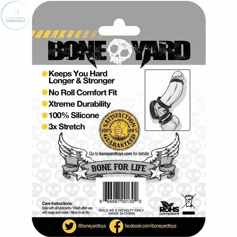 Affordable quality Boneyard Silicone Ring 30mm -  30 mm Cock Ring  from C1 Releasing by Discreet Intimate Essentials with Discreet Delivery 