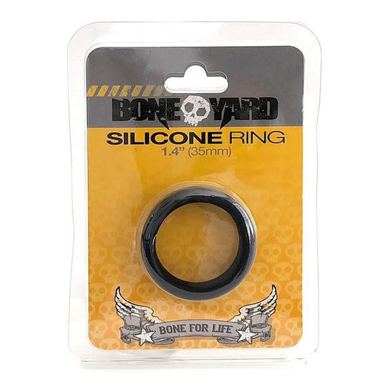 Boneyard Silicone Ring 35mm -  35 mm Cock Ring packaging with logo and product details.