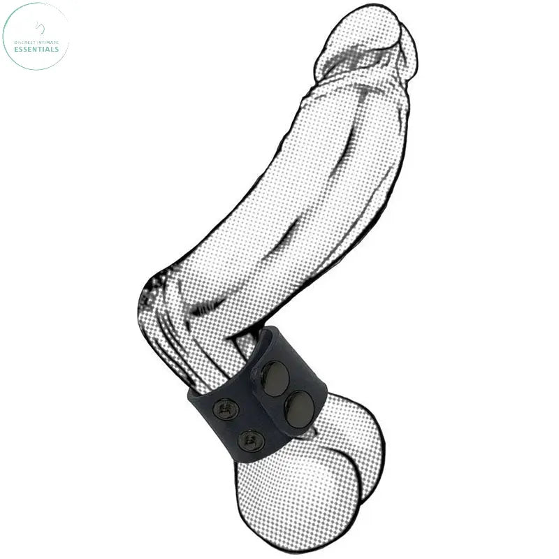 Affordable quality Boneyard Silicone Ball Strap  -  3-Snap 4 cm Adjustable Ball Stretcher Ring  from C1 Releasing by Discreet Intimate Essentials with Discreet Delivery 