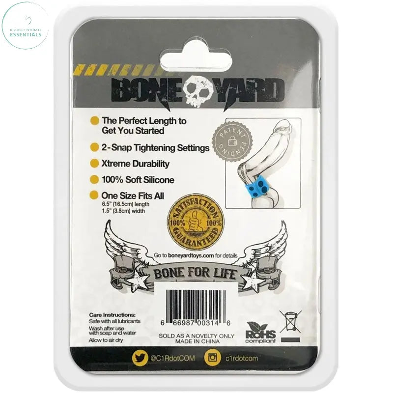 Affordable quality Boneyard Silicone Ball Strap  -  3-Snap 4 cm Adjustable Ball Stretcher Ring  from C1 Releasing by Discreet Intimate Essentials with Discreet Delivery 