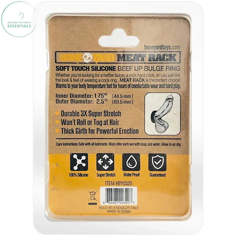 Affordable quality Boneyard Meat Rack Beef Up Bulge Ring  -  45 mm Silicone Cock Ring  from C1 Releasing by Discreet Intimate Essentials with Discreet Delivery 