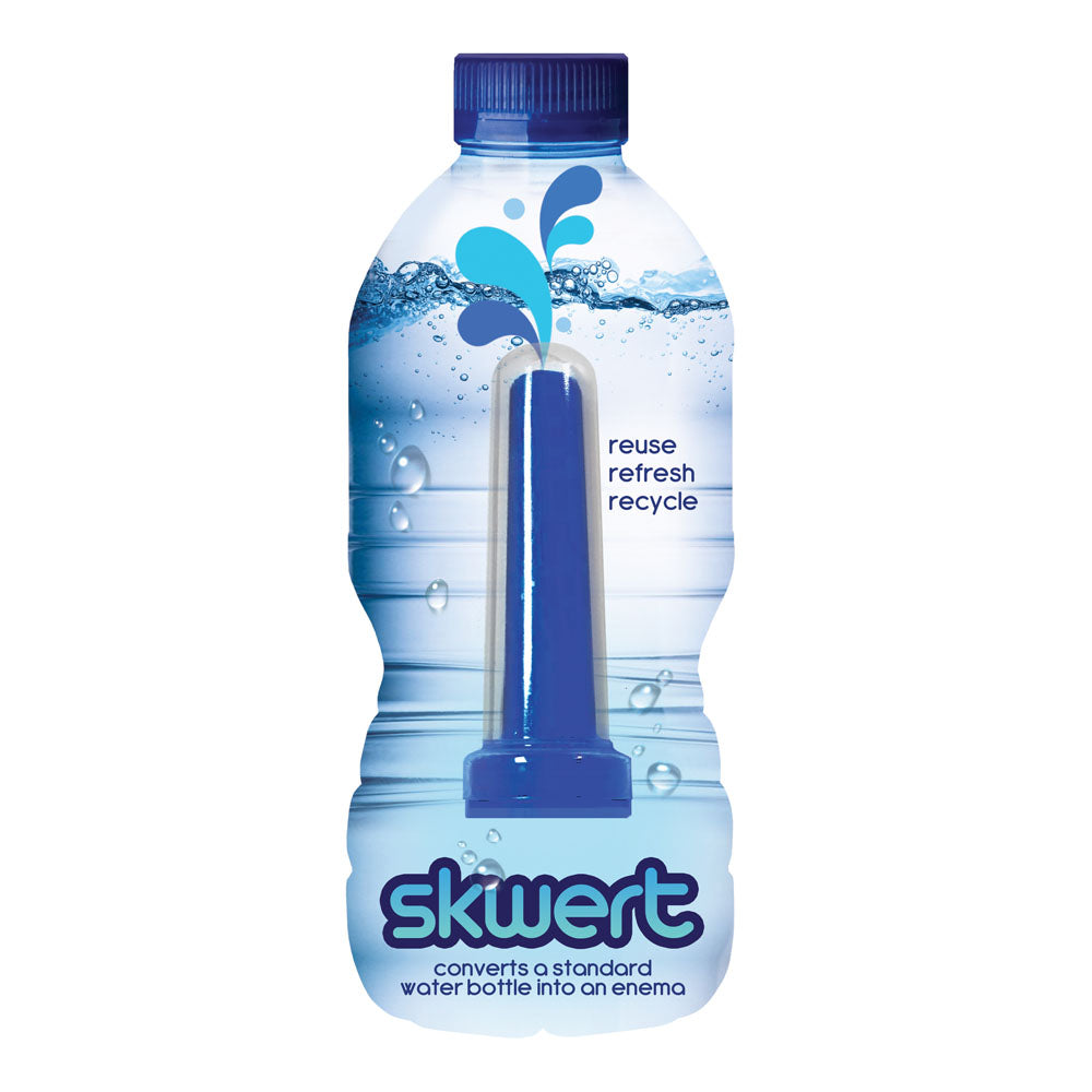 Boneyard Skwert 1 Piece Douche Nozzle -  Douche Nozzle for Water Bottles fits a standard water bottle for convenient enema use.