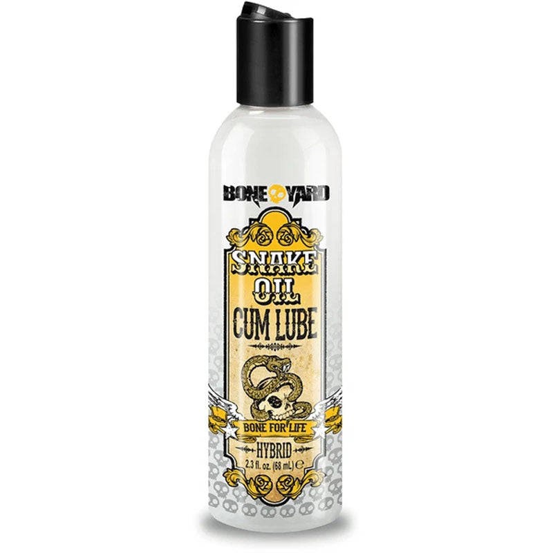 Boneyard Snake Oil Cum Lube - Hybrid Cum Lubricant - 60 ml Bottle with a sleek design for intimate use.