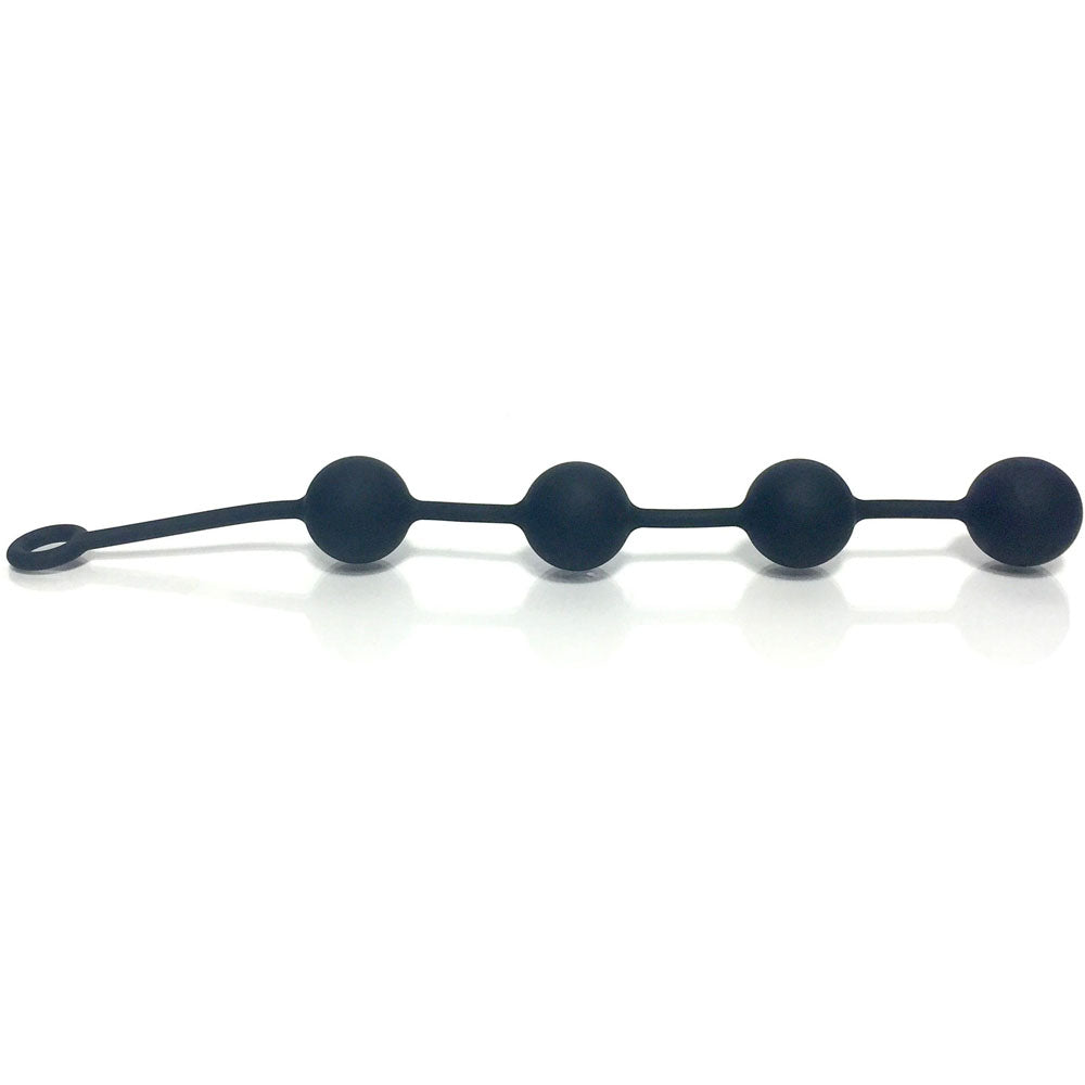 Boneyard Ass Ballz L - 46 cm Large Anal Balls made of medical-grade silicone, featuring four 2'' balls.