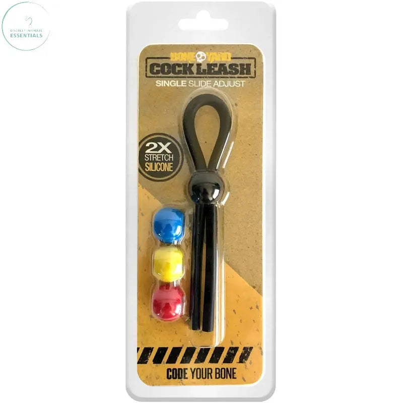 Affordable quality Boneyard Cock Leash Single -  Adjustable Cock Lasso Ring  from C1 Releasing by Discreet Intimate Essentials with Discreet Delivery 