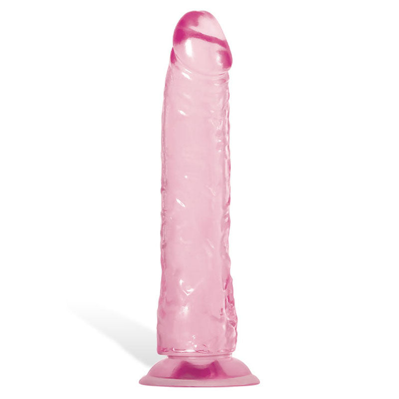 Adam & Eve  Jelly Realistic Dildo - 21 cm (8'') Dong with realistic shape and powerful suction cup base for hands-free play.