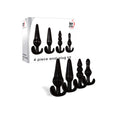 Adam & Eve 4 Piece Anal Plug Kit -  Butt Plugs - Set of 4 Sizes with various shapes and sizes for exploring intimacy.