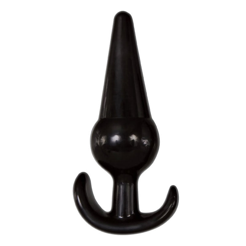 Adam & Eve 4 Piece Anal Plug Kit -  Butt Plugs - Set of 4 Sizes - Black anal plug with a unique shape