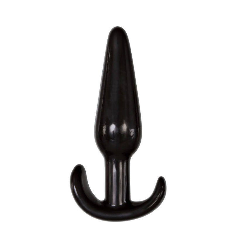Adam & Eve 4 Piece Anal Plug Kit -  Butt Plugs - Set of 4 Sizes featuring a sleek black anal plug.
