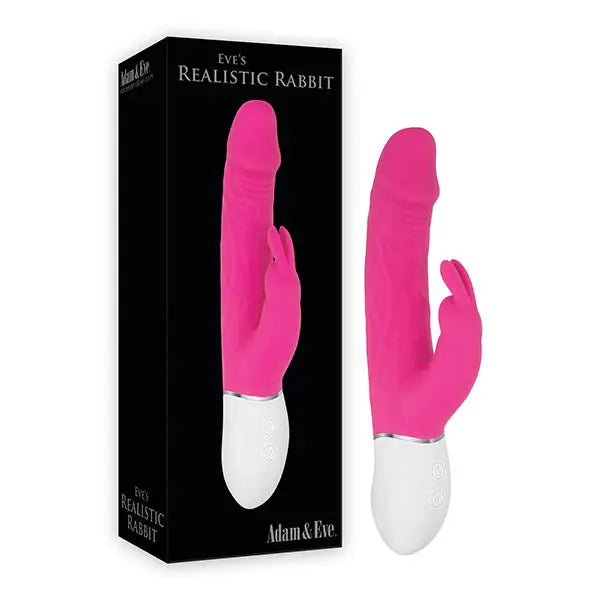 Adam & Eve Eve's Realistic Rabbit -  21.6 cm USB Rechargeable Rabbit Vibrator Adam & Eve Discreet Intimate Essentials.