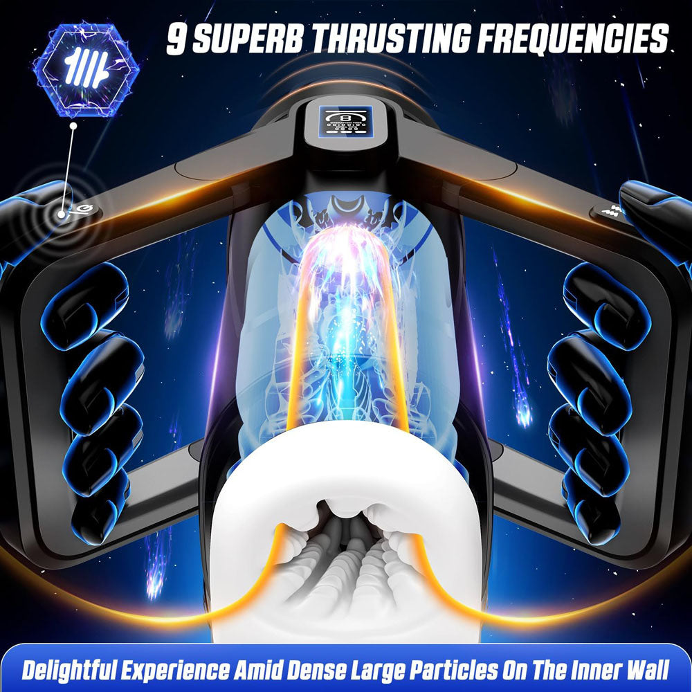 CyberSkin The Wing -  USB Rechargeable Thrusting & Massaging Auto Masturbator with Heater showcasing 9 superb thrusting frequencies.