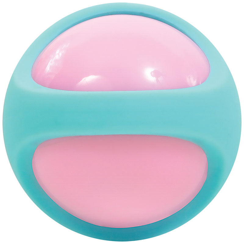 Adam & Eve Eve's Kegel Training Set - Teal/Pink Kegel Trainers - Set of 2, silicone kegel trainer for muscle strengthening.
