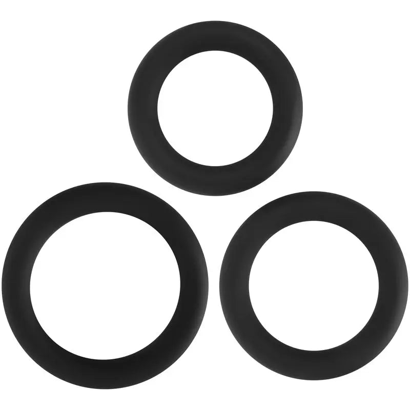 Adam & Eve Silicone Penis Ring Set -  Cock Rings - Set of 3 Sizes Adam & Eve Discreet Intimate Essentials.