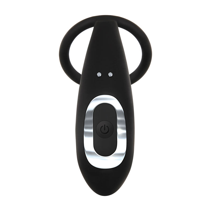 Adam & Eve Adam's Rechargeable Prostate Pleaser & C-Ring -  USB Rechargeable Anal Plug with Cock Ring top view