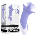 Evolved LIX & KISSES 18.7 cm USB rechargeable tongue stimulator, featuring multiple speeds and patterns for pleasure.