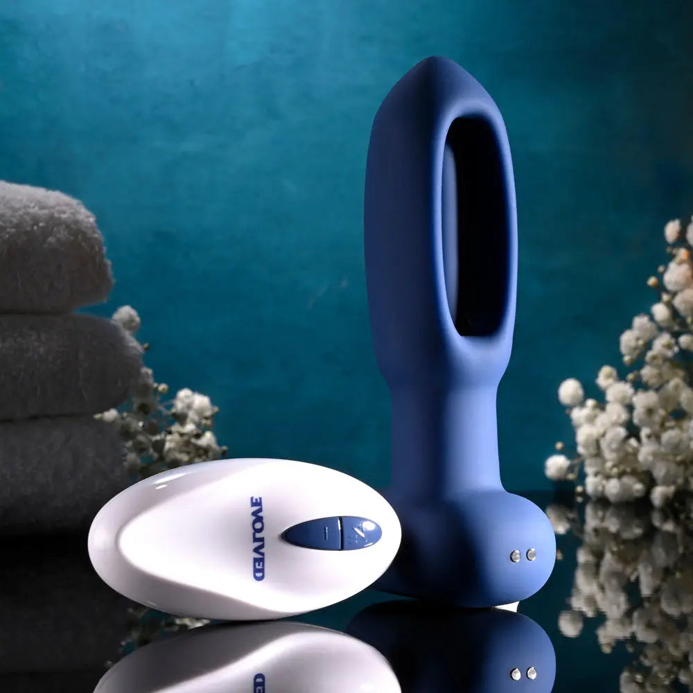 Evolved THE FLAPPER -  14 cm USB Rechargeable Vibrating and Flapping Butt Plug with Remote Evolved Discreet Intimate Essentials.