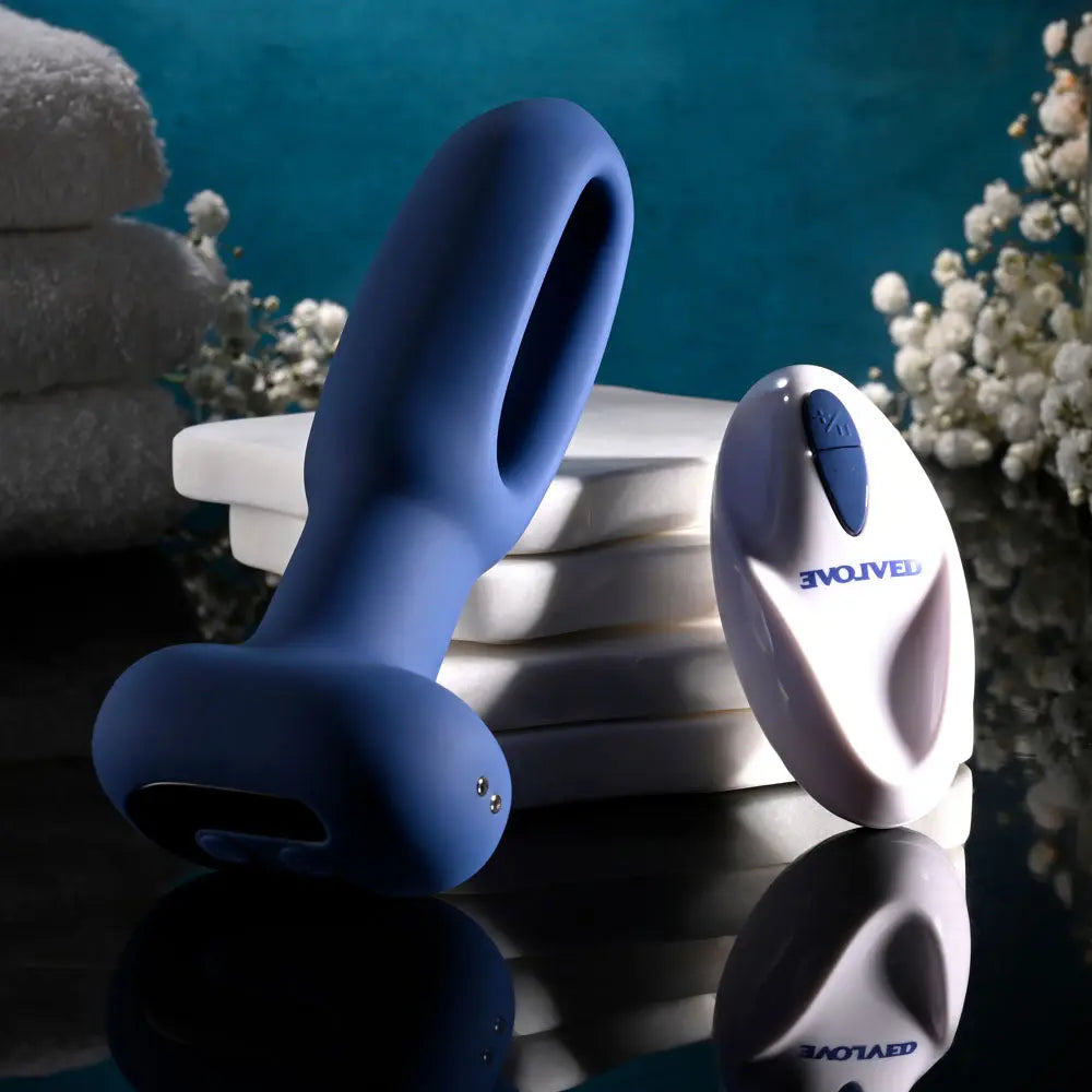 Evolved THE FLAPPER -  14 cm USB Rechargeable Vibrating and Flapping Butt Plug with Remote Evolved Discreet Intimate Essentials.
