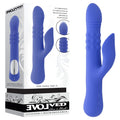Evolved POP GOES THE O - 24.7 cm USB Rechargeable Thrusting & Bulging Rabbit Vibrator with box.