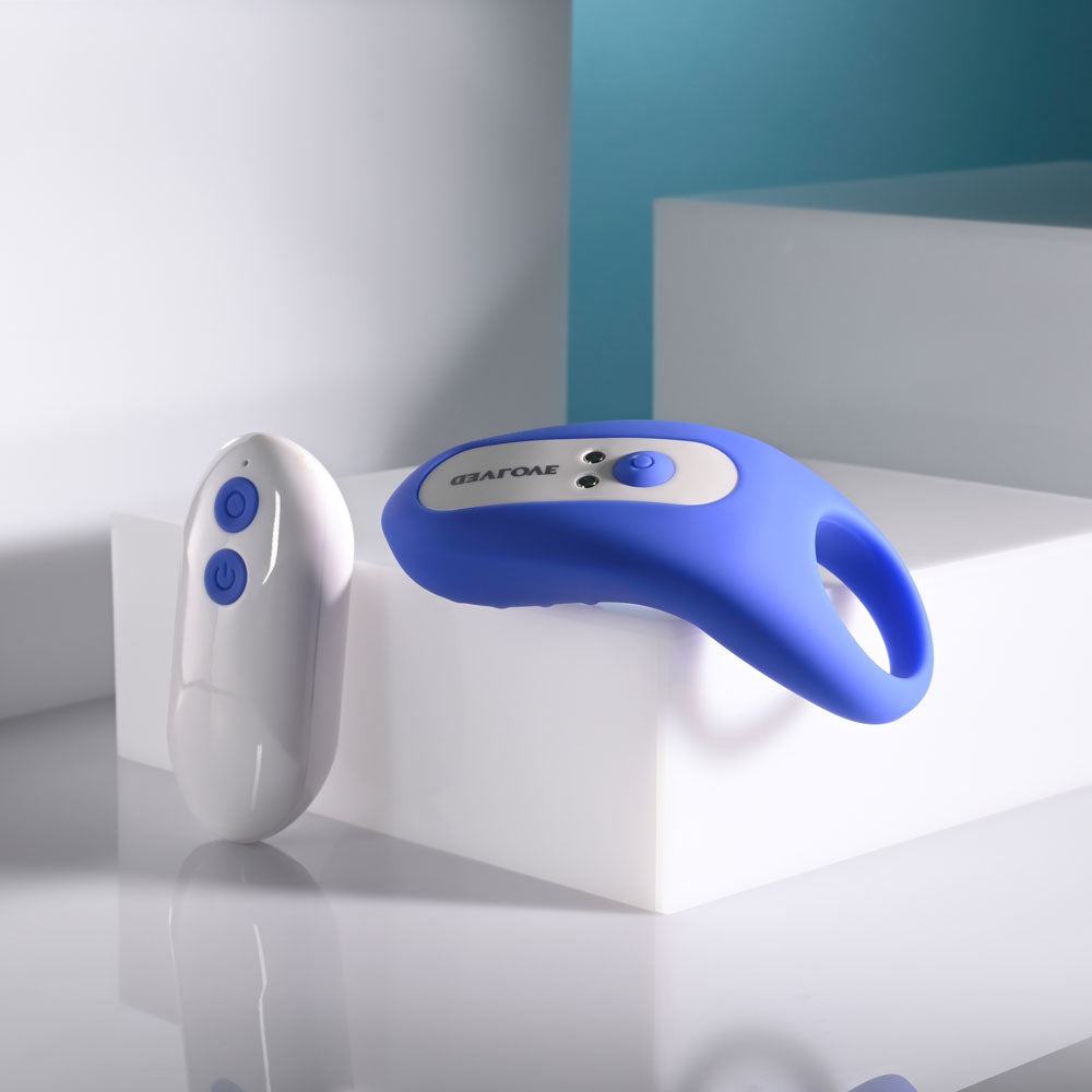 Evolved TAKE YOUR PICK - Rechargeable Bullet with 3 Interchangeable Sleeves on display with remote control.