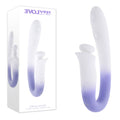 Evolved SPRING LOADED - /Purple 23 cm USB Rechargeable Multi-Tapping Vibrator packaging and product image.