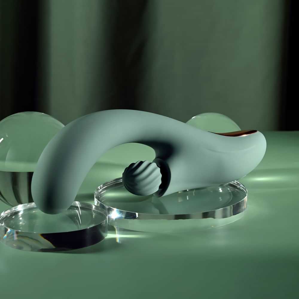 Evolved SPIRAL CHARM -  18 cm USB Rechargeable Rabbit Vibrator