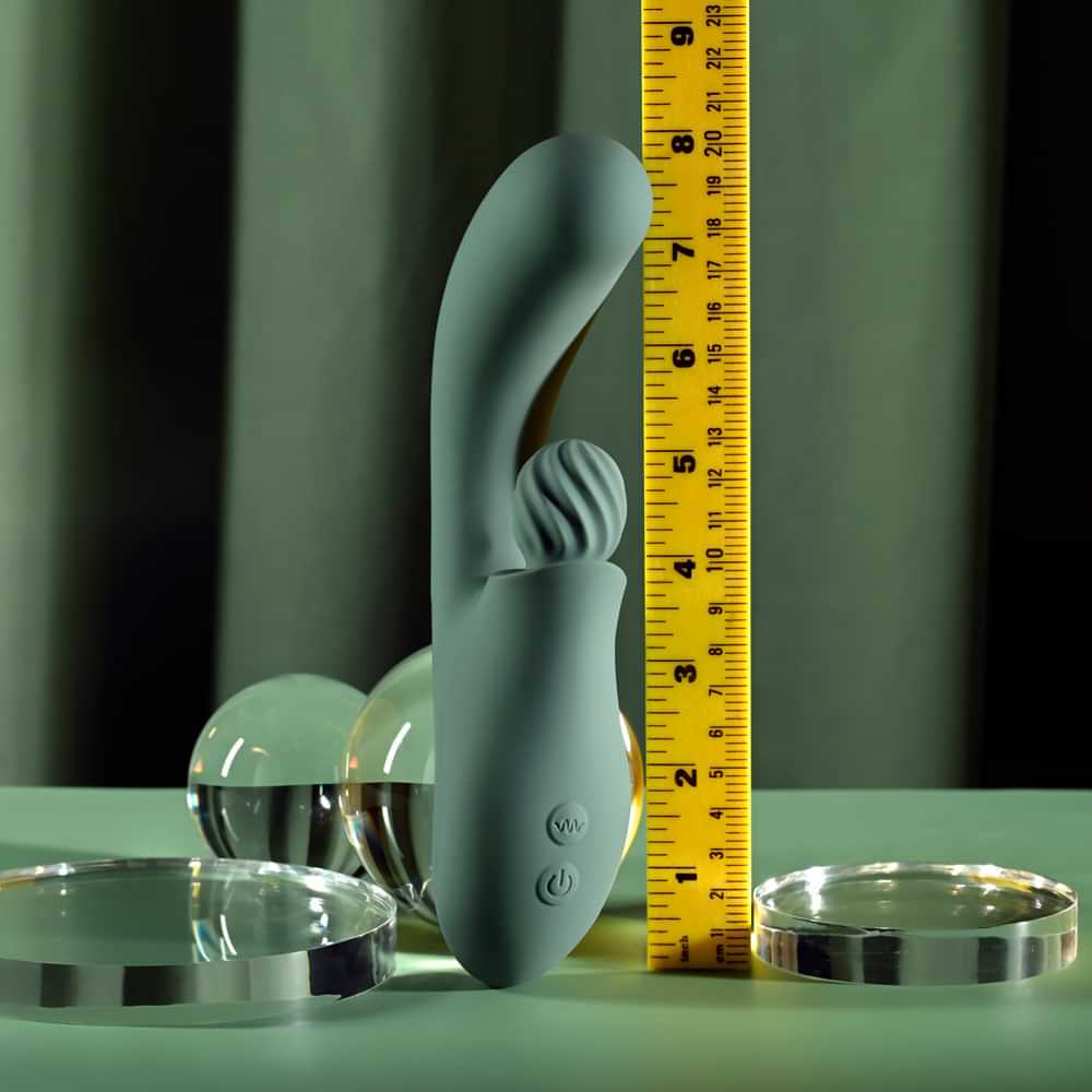 Evolved SPIRAL CHARM -  18 cm USB Rechargeable Rabbit Vibrator