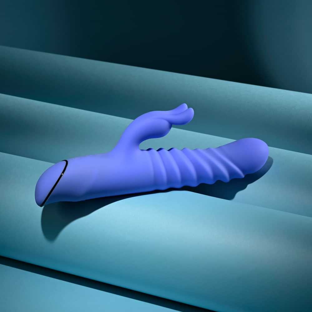 Evolved KNOCK KNOCK -  22.9 cm USB Rechargeable Rabbit Vibrator with Flicking Head