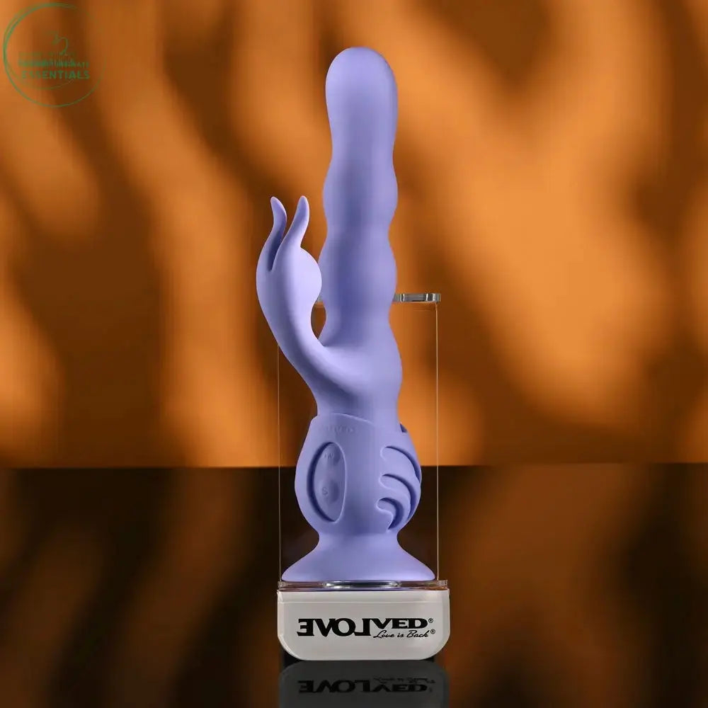 Affordable quality Evolved WIGGLY BUNNY -  USB Rechargeable Rabbit Vibrator with Suction Base  from Evolved by Discreet Intimate Essentials with Discreet Delivery 