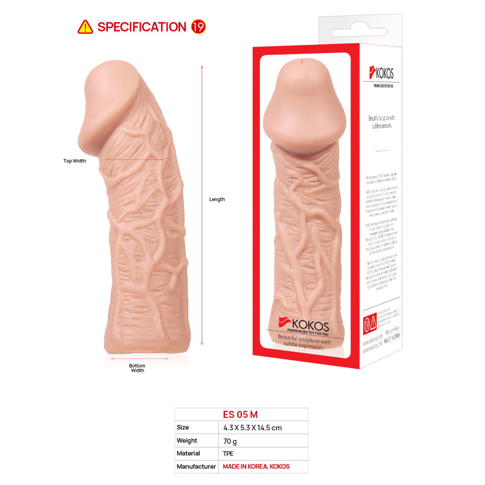 Kokos Extreme Sleeve 05 -  Penis Extension Sleeve - Medium Size