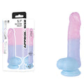 Pearl Wonders - 13 cm Dildo -  13 cm Dong with a pastel pink and blue silicone design for enhanced intimate play.
