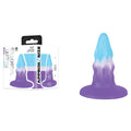 Pastel Wonders - 8.9 cm Silicone Butt Plug -  8.9 cm Butt Plug displayed with packaging and vibrant pastel colors.