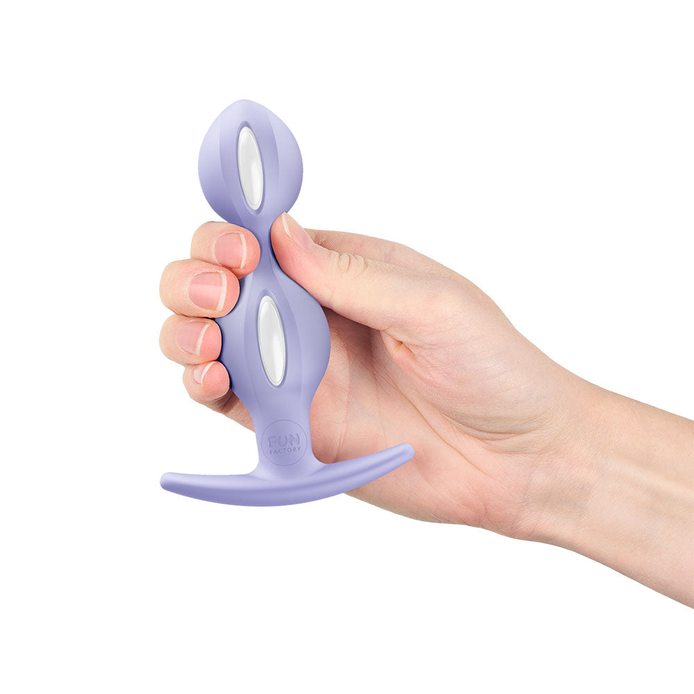 Fun Factory B BALLS DUO - 13 cm Weighted Kegel Balls in hand for intimate essentials for her