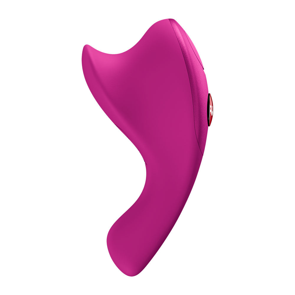 Fun Factory BE-ONE Magenta - Magenta USB-C Rechargeable Finger Stimulator side view in bright pink color