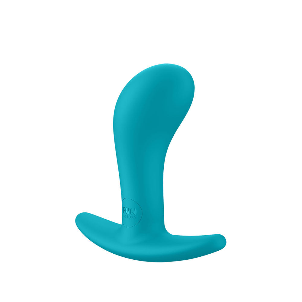 Fun Factory BOOTIE S Aquamarine - Aquamarine 7.9 cm Small Butt Plug in vibrant aquamarine color.