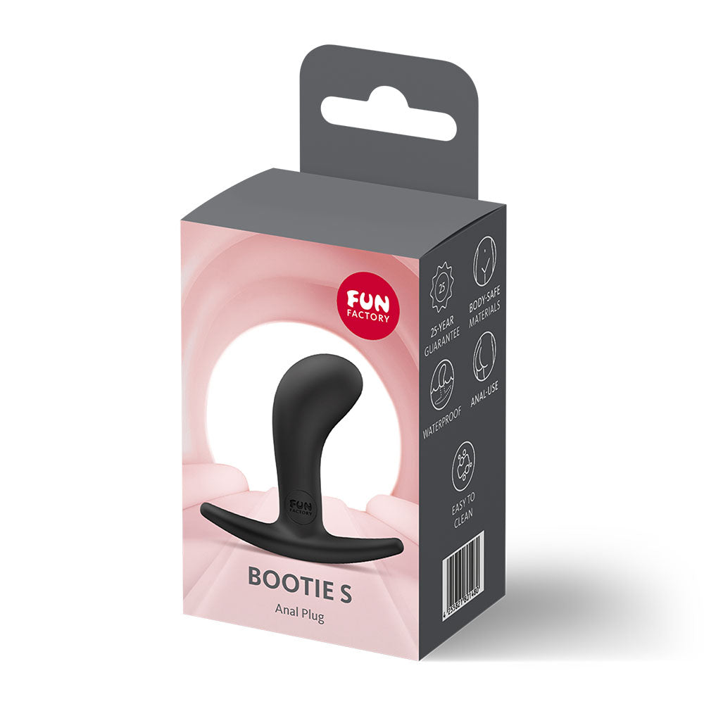 Fun Factory BOOTIE S -  7.9 cm Small Butt Plug packaging in a stylish design.