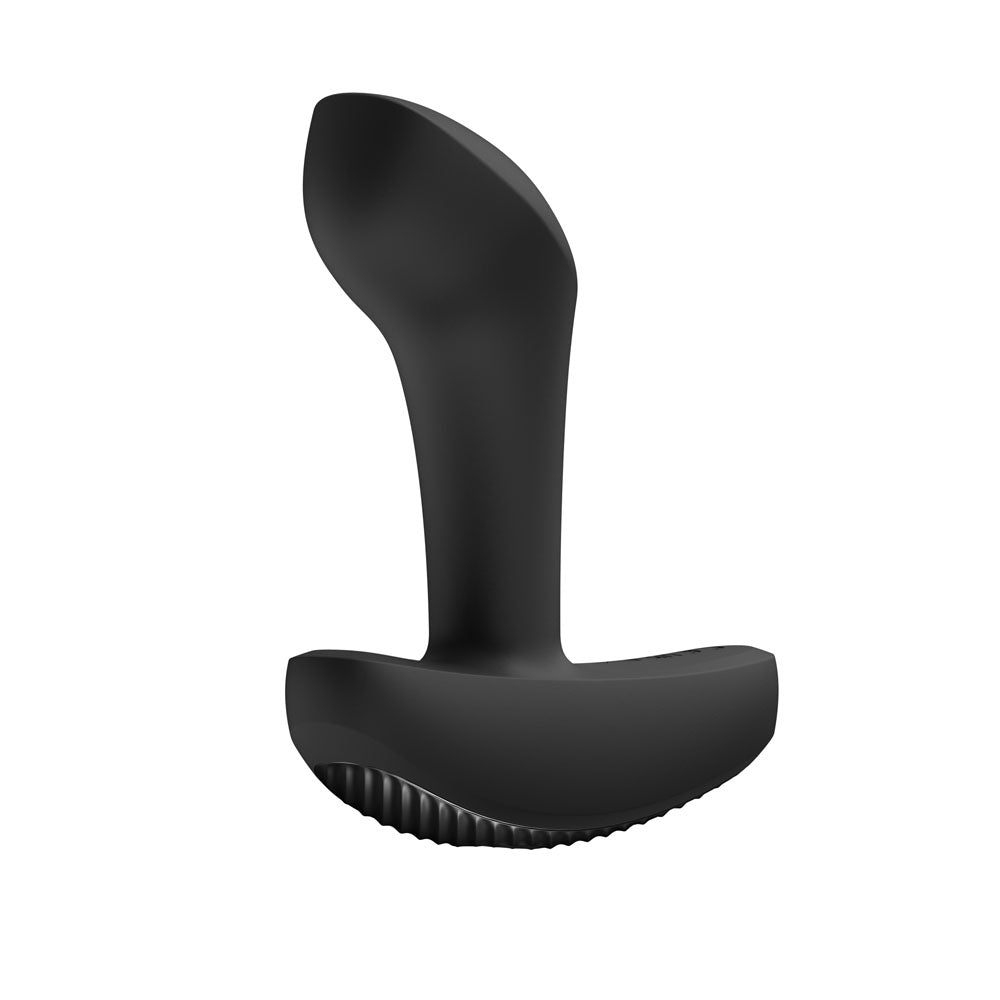 Fun Factory BOOTY VIBE - 9.7 cm USB-C rechargeable vibrating anal plug in sleek black silicone.