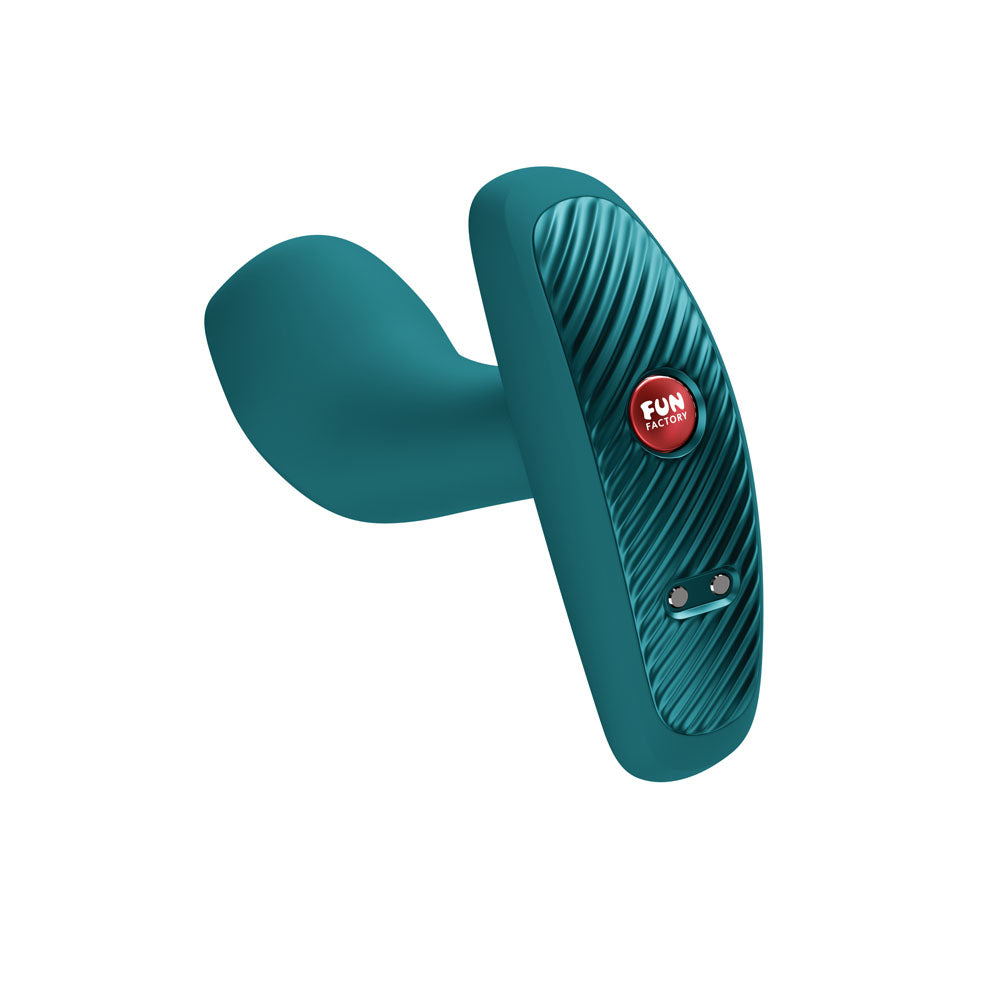 Fun Factory BOOTY VIBE Bottle  - Bottle  9.7 cm USB-C Rechargeable Vibrating Anal Plug in teal.