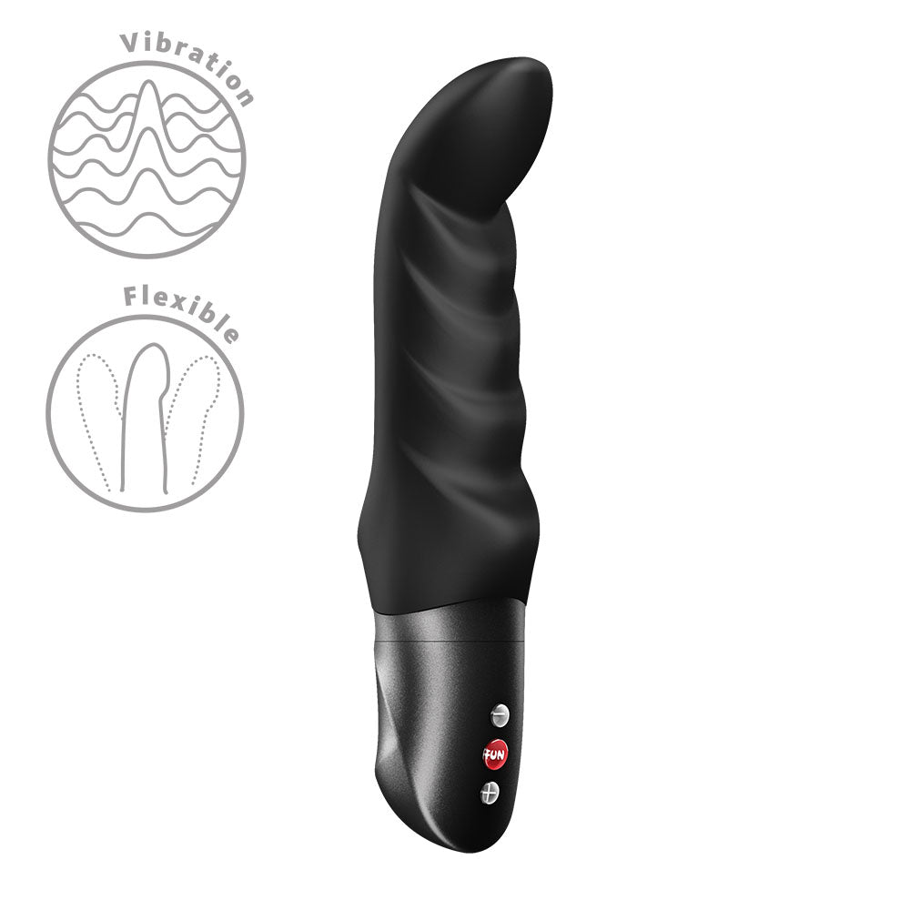 Fun Factory ABBY G  -  18.8 cm Vibrator with flexible design and vibration features for targeted G-spot pleasure.