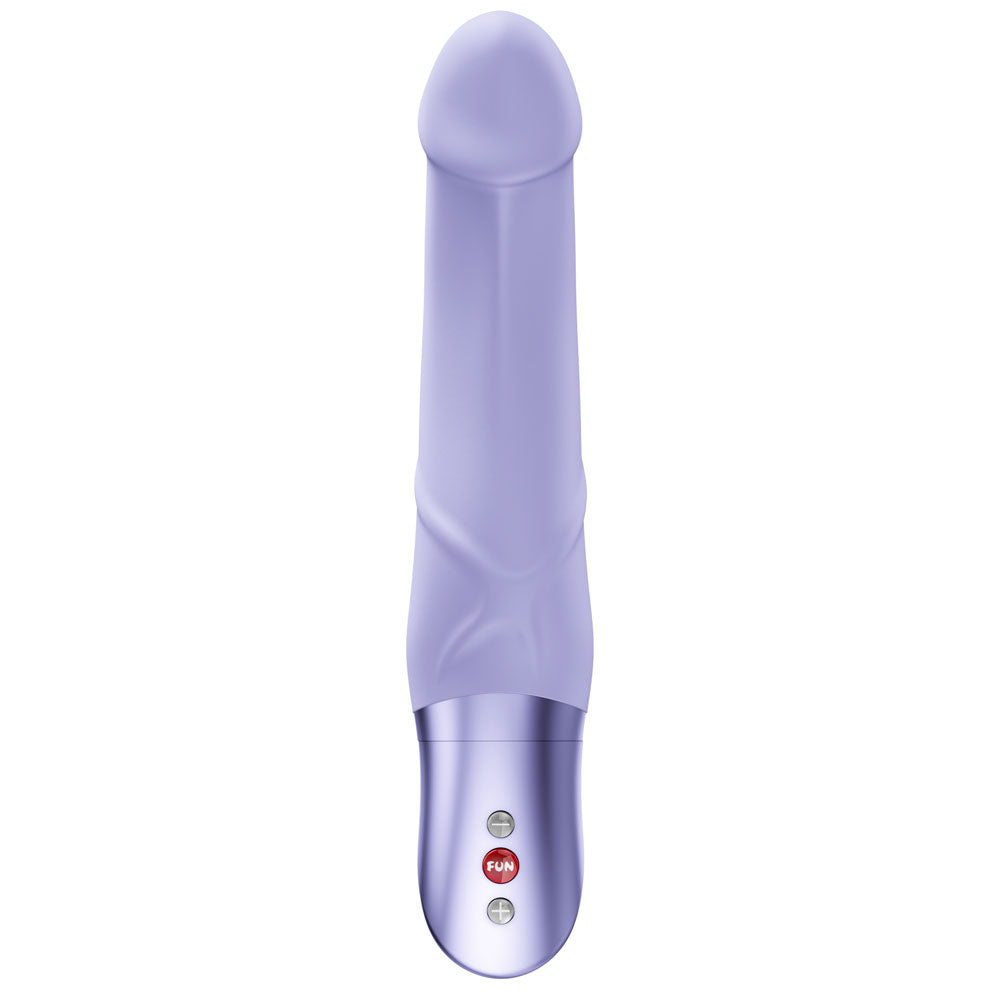 Fun Factory MR. BOSS - 21 cm Vibrator, purple silicone vibrator with curved shaft for G-spot stimulation.